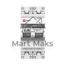 Выключатель автоматический EKF mcb4763-2-50C-pro 2P 50А (C) 4,5kA ВА 47-63 EKF PROxima