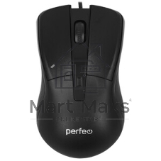Мышь проводная Perfeo ORION черный/серый, 1000 dpi, USB, кнопки - 3