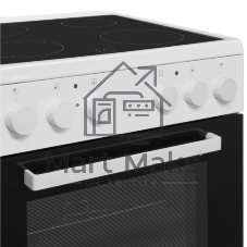 Плита электрическая Maunfeld MEC65CW07 белый, конфорок 4 шт, духовка 60 л, 60 см x 85 см x 60 см