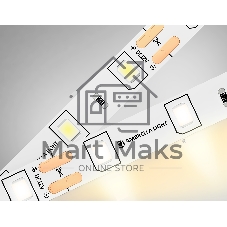 Светодиодная лента GS1001 2835 60Led/ 4.8W m/ 12V IP20 3000K/ 5000*8*1.2mm (2 конт.)