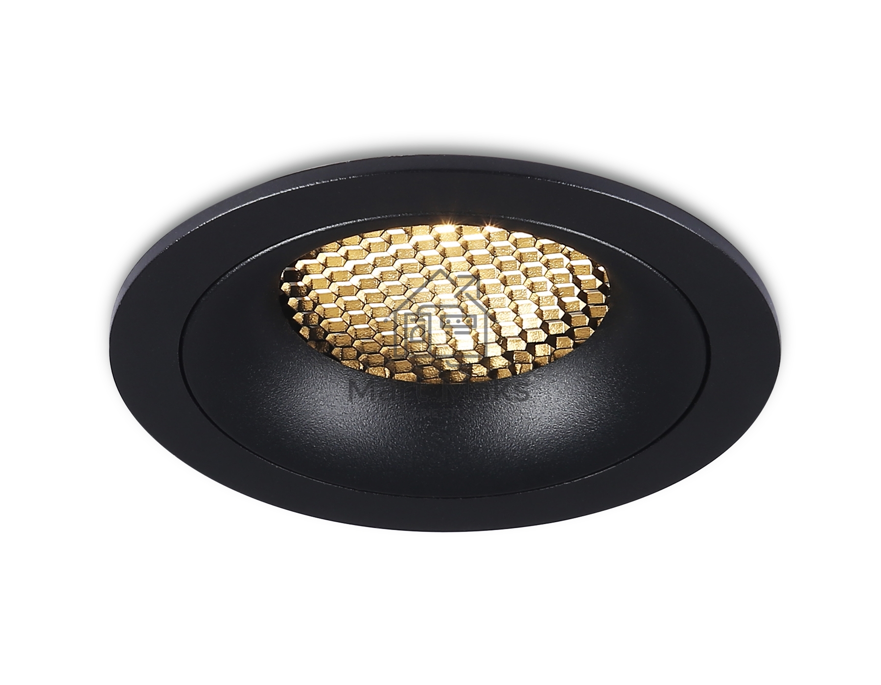 Светильник встраиваемый Ambrella light TN102724 BK черный GU5.3 92*92*23
