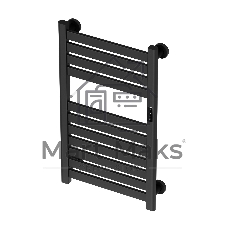 Полотенцесушитель дизайнерский электрический BAU Elite Elegant Black 80х45, подключение справа, черн