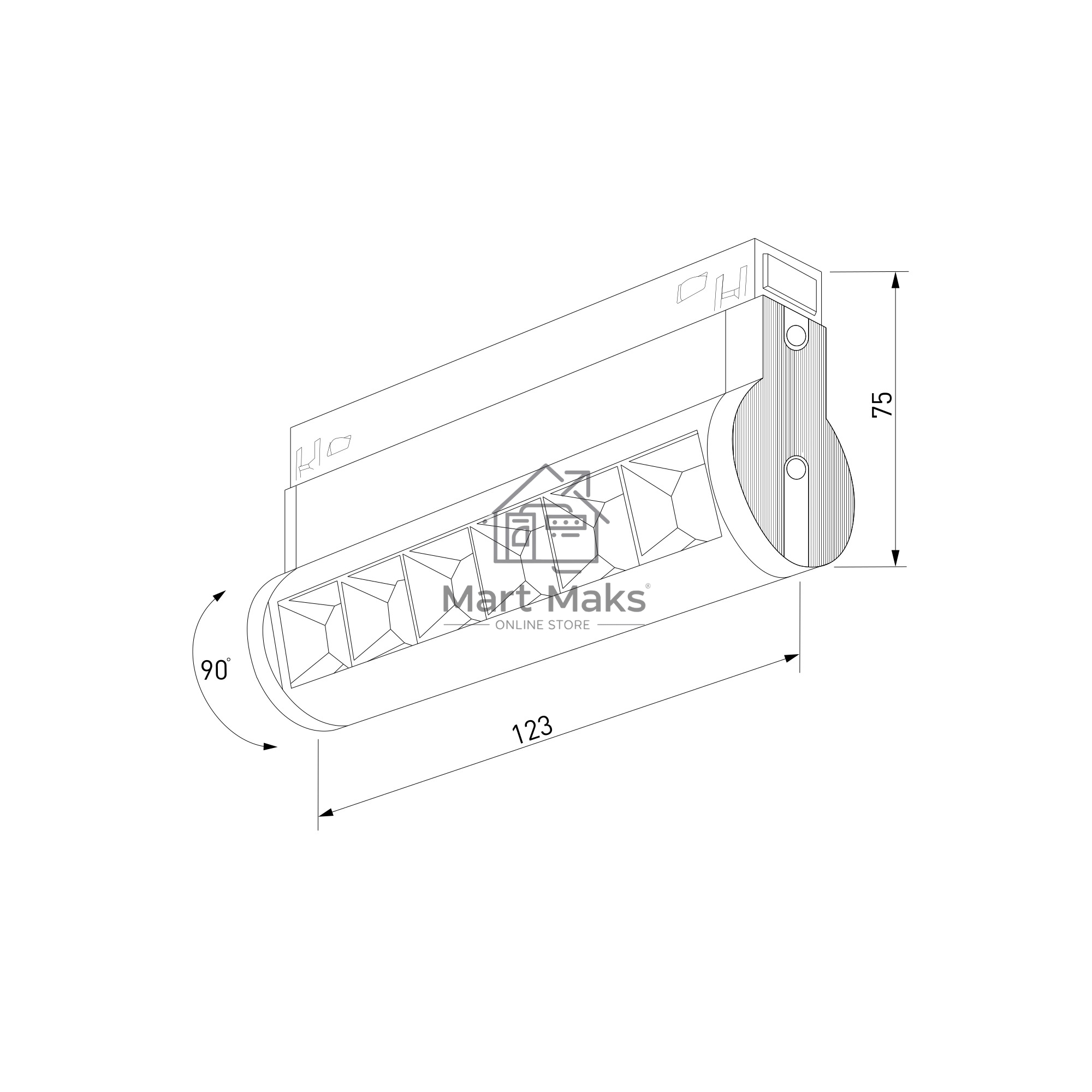 Трековый светильник Slim Magnetic 6W 4200K Alter (белый) 85048/01