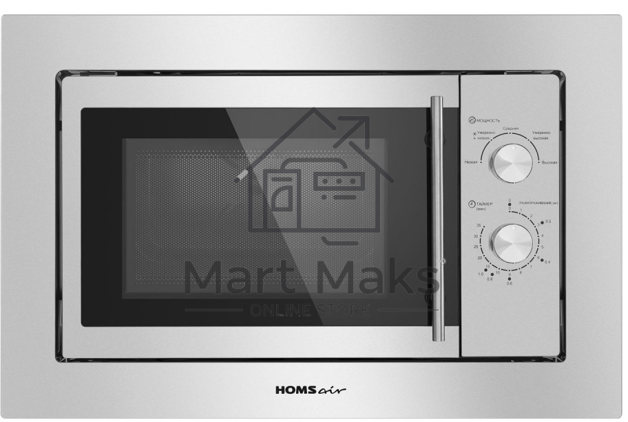 Печь микроволновая электрич. HOMSair MOB201S, встраиваемая