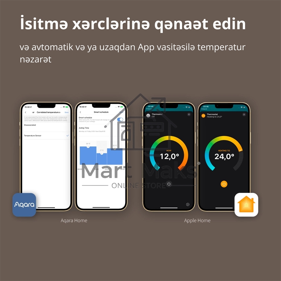 Термоголовка Aqara Smart Radiator Thermostat E1 (SRTS-A01) для радиат. резьбовой