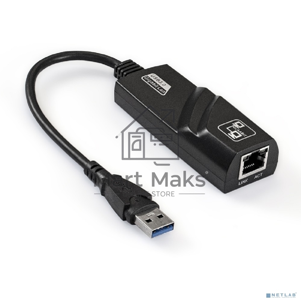 Кабель-адаптер ExeGate EXE-730U3-45 (USB3.0 --> UTP 1000Mbps, RLT8153)