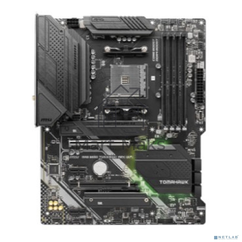 Материнская плата MSI MAG B550 TOMAHAWK MAX WIFI, AM4, AMD B550, 4xDDR4, 6xSATA, 2xM.2, 1xPCI-E 4.0 x16, 1xPCI-E 3.0 x4, 2xPCI-E x1, 1xHDMI, 1xDP, 1x 2.5Gb LAN, 2xUSB-A 2.0, 2xUSB-A 3.2 Gen 1, 1xUSB-A 3.2 Gen 2, 1xUSB-C 3.2 Gen 2, 5x3.5 мм, 7.1, ATX