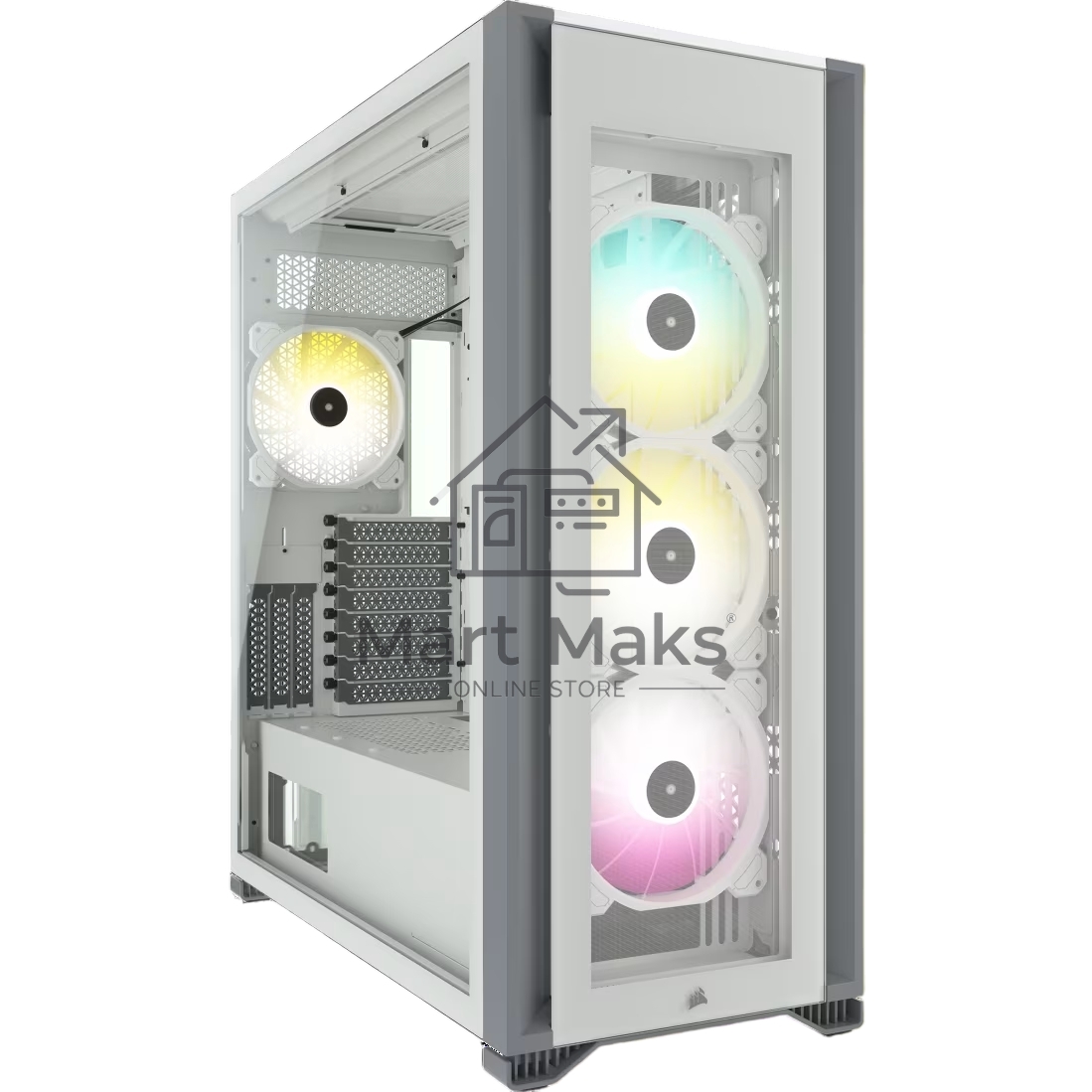 Компьютерный корпус Corsair iCUE 7000X RGB CC-9011227-WW Full-Tower ATX, белый, Tempered Glass (639459)
