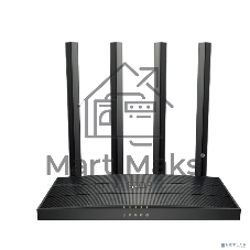 Роутер беспроводной TP-Link Archer A6 AC1350 10/100/1000BASE-TX черный