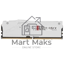 Оперативная память Kingston Fury Beast, DDR5, 16Gb (1x16 GB), 6000 MHz, CL30, радиатор, RGB, белый