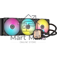Система жидкостного охлаждения/ Water Cooling System Corsair iCUE LINK TITAN 420 RX RGB (420mm, Black, RGB/ Fans: 3x140mm, 94.7CFM, 36dBA, 1700RPM/ S: 1851, 1700, AM5, AM4)