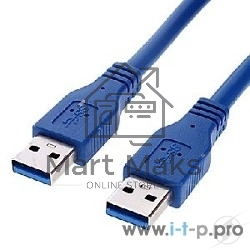 Кабель Gembird/Cablexpert Pro CCP-USB3-AMAM-6, AM/AM, 1.8м, экран, синий