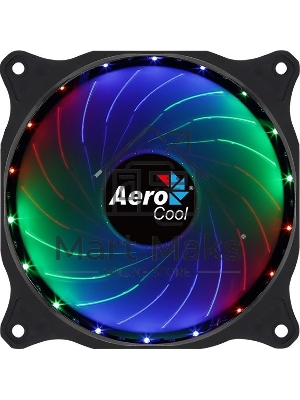 Вентилятор Aerocool/Formula Cosmo 12 черный, 120 мм, 1000 об/мин, 23.9 дБ, 4 pin