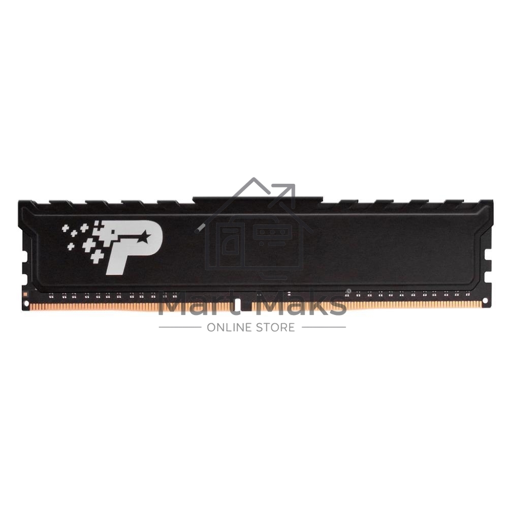 Оперативная память Patriot Signature Premium, DDR4, 32GB (1x32 GB), 2666 MHz, CL19, DIMM, радиатор, черный