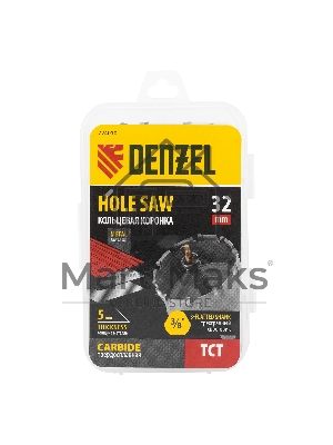 Коронка по металлу Denzel твердосплавная, 32 мм