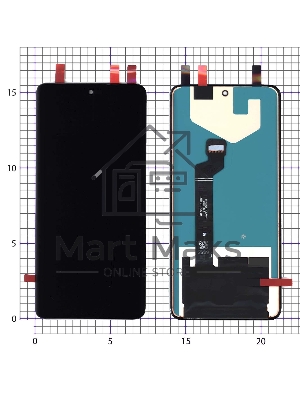 Дисплей для Huawei Honor 50 в сборе с тачскрином OLED черный