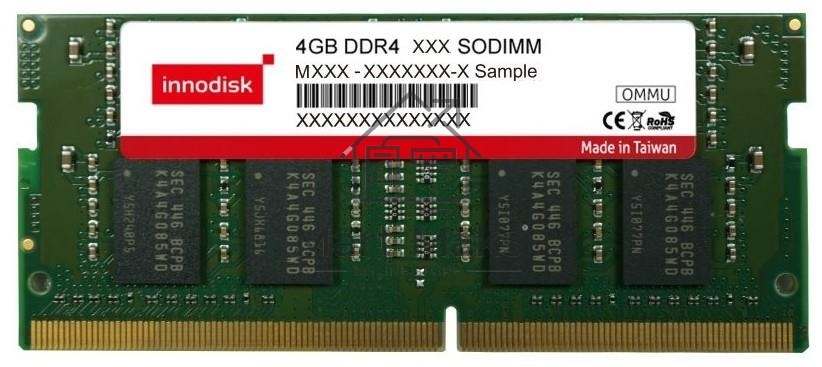 Оперативная память Innodisk M4S0-4GSSNCEM, DDR4, 4GB (1x4 GB), 3200 MHz, CL32, SO-DIMM
