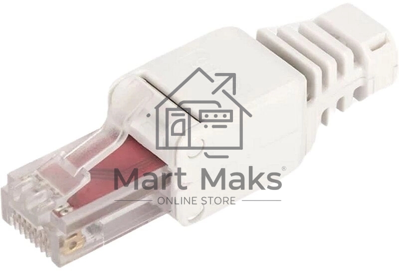 Коннектор Lanmaster LAN-TMP-S6A полевой RJ45 кат.6A STP бел. (упак.:1шт)