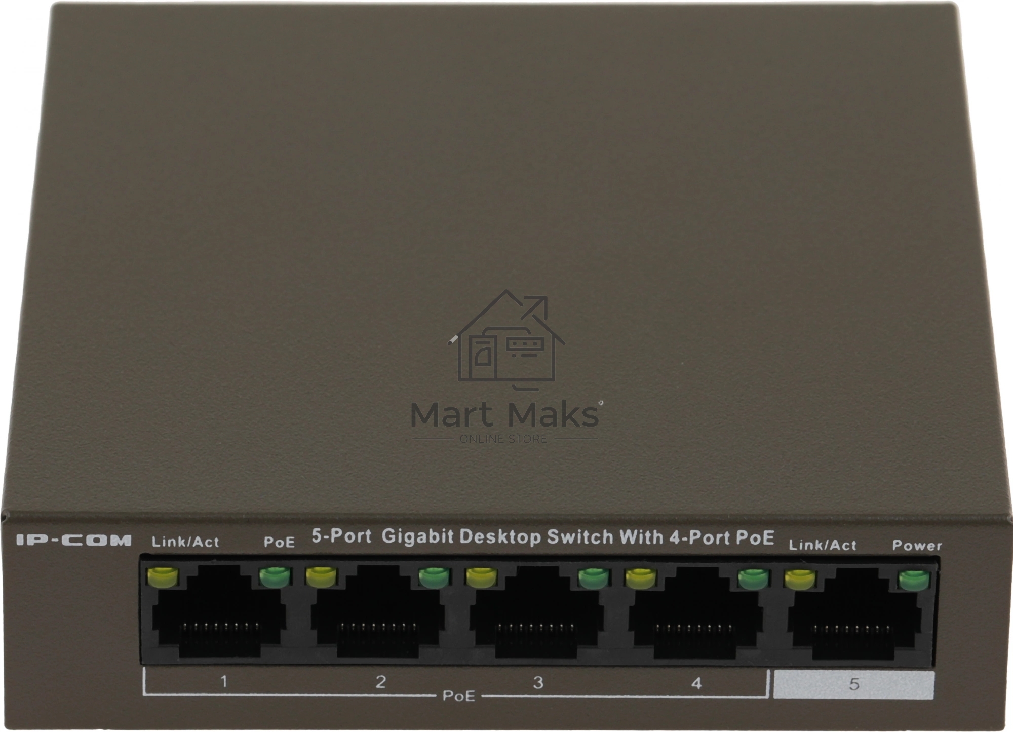 Коммутатор 5PORT 10/100/1000M G1105P-4-63W IP-COM