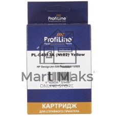 Картридж струйный ProfiLine PL-C4913A №82 для принтеров HP Deskjet 500/500ps/510/800/800ps(24/42in) DesignJet copier cc800ps Yellow водные