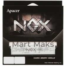 Оперативная память Apacer Nox, DDR5, 32Gb (2x16Gb), 5200MHz, CL40, DIMM, радиатор, серый/черный