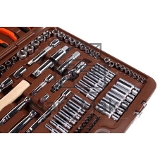 Набор головок OMBRA OMT150S 1/4'' 3/8'' 1/2''dr 4-30мм аксессуары комб.ключи 8-22мм  150 пр