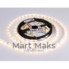 Светодиодная лента GS1001 2835 60Led/ 4.8W m/ 12V IP20 3000K/ 5000*8*1.2mm (2 конт.)
