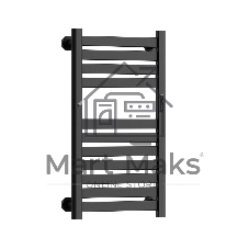 Полотенцесушитель дизайнерский электрический BAU Elite Elegant Black 80х45, подключение справа, черн