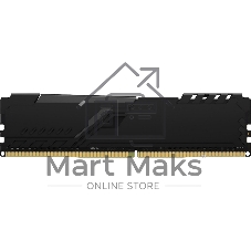 Оперативная память Kingston Fury Beast Black, DDR4, 8GB (1x8GB), 3200MHz, CL16, с радиатором, черный