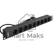 Блок розеток горизонтальный ExeGate ServerPro PDU-19H903 Al-9S-EU2, 19
