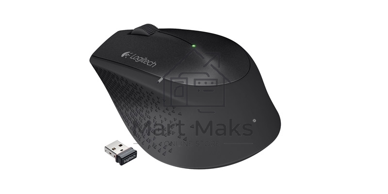 Мышь беспроводная Logitech M280 черный, 1000 dpi, радиоканал, USB, кнопки - 3