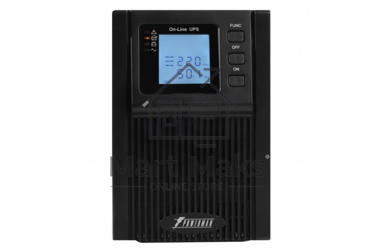 Источник бесперебойного питания Powerman Online 3000 Plus Black external battery pack (not included)(БЕЗ БАТАРЕИ)
