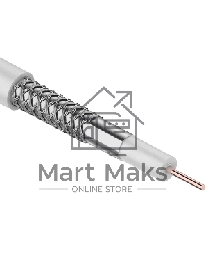 Кабель коаксиальный CAVEL DG-113, Cu/Al/CuSn, 75%, 75 Ом, бухта 100 м, белый