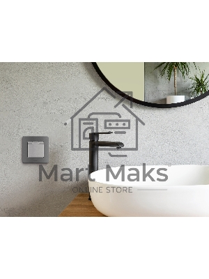 Розетка 2К+З IP44 с крышкой и шторками немецкий стандарт 16А 250В алюминий