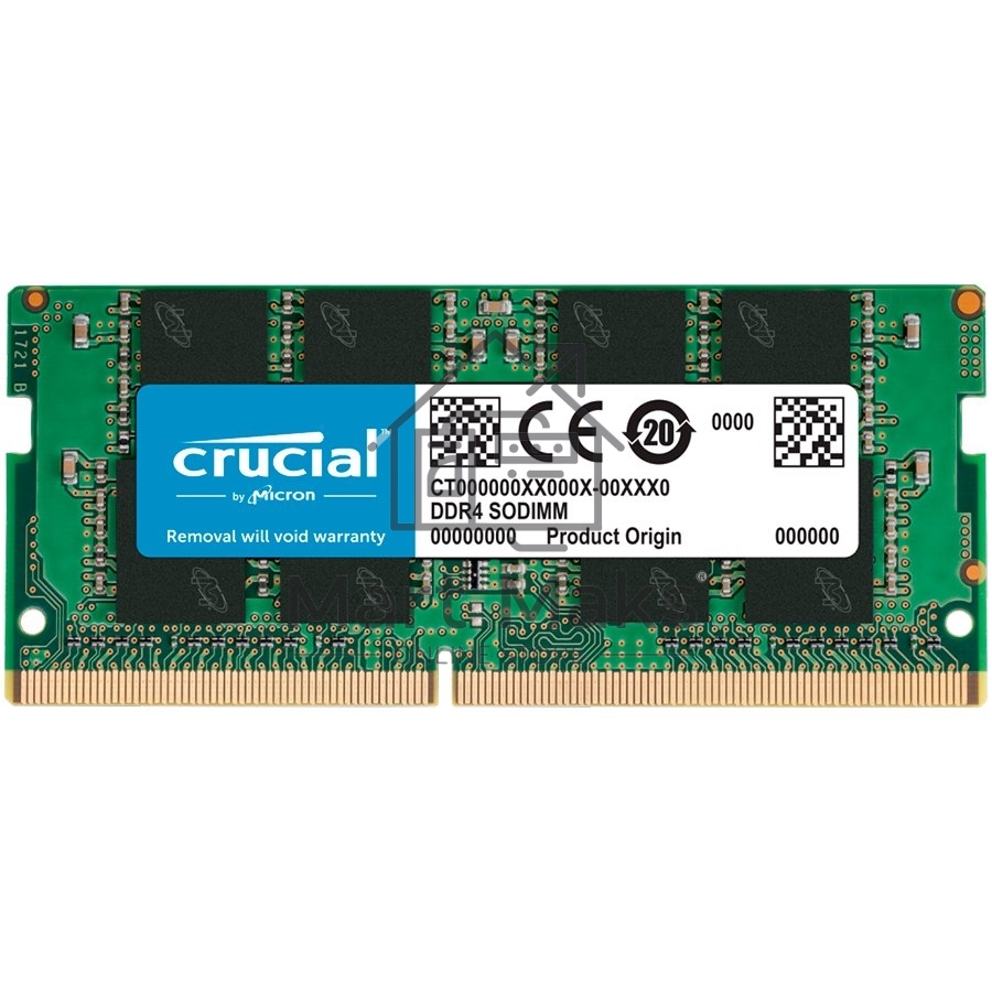 Оперативная память Crucial, DDR4, 8GB (1x8GB), 3200MHz, CL22 SO-DIMM