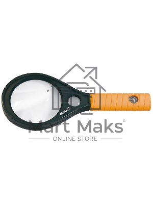 Лупа SPARTA 913745 4-х и 6-кратная, D 70 и 20 мм, с рукояткой