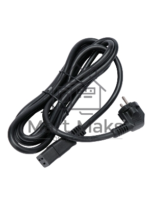 Кабель питания Cablexpert Россия PC-S22-C19-2.5-3M, Schuko-C19, 3x2.5мм2, 16A, с заземлением, медь, 3м, черный, пакет