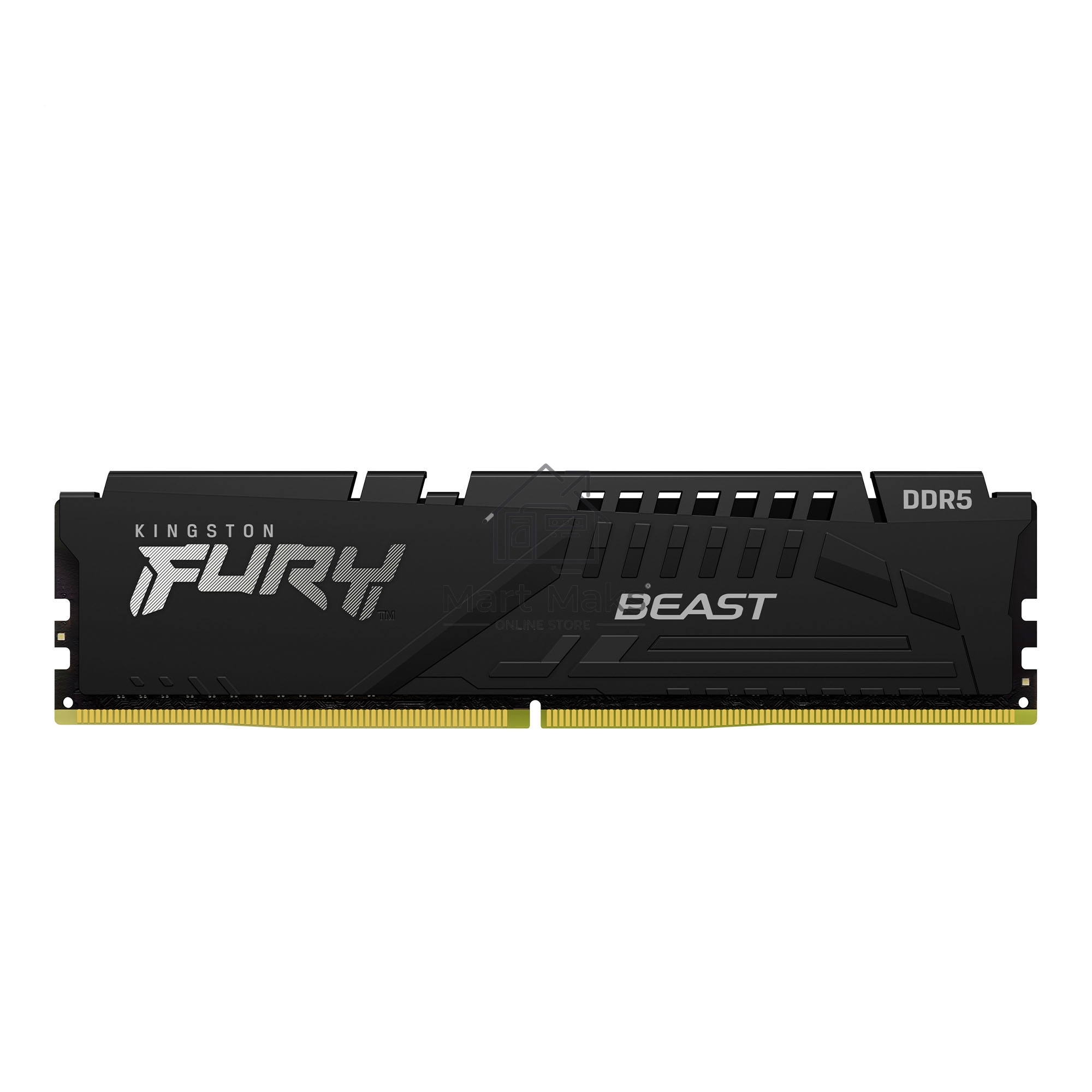 Оперативная память Kingston Fury Beast Black AMD, DDR5, 16GB (1x16 GB), 5200 MHz, CL36, радиатор, черный