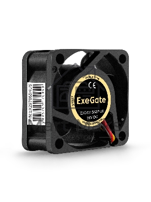 Вентилятор для корпуса ExeGate EX04015S3P-24 черный, 40 мм, 7500 об/мин, 32.6 дБ, 3 pin