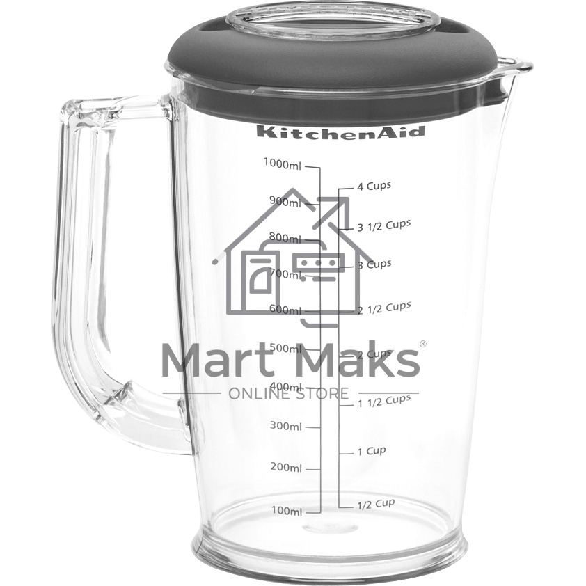Погружной блендер KitchenAid 5KHBV83EOB, с аксессуарами, черный