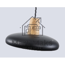 Светильник Ambrella light FL4839 BK/WD черный/дерево 24W 3000-6000K D200*800 (без ПДУ)