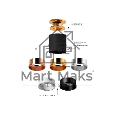 Насадка для корпуса светильника N6113 PYG золото желтое полированное D60*H30mm Out0mm MR16