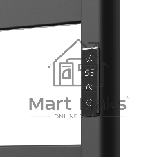 Полотенцесушитель дизайнерский электрический BAU Elite Elegant Black 80х45, подключение справа, черн