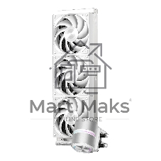 Система охлаждения Water Cooling System PCCooler DE360 Pro WH (300W, 360мм, White, ARGB Pump, Fans: 3x120мм, 86.73CFM, 32dBA, 2200RPM/Pump height 57мм, 28dBA, 3200RPM, Rad thickness 27мм/S: 1851, 1700, 1200, 115X, AM5, AM4, AM3)