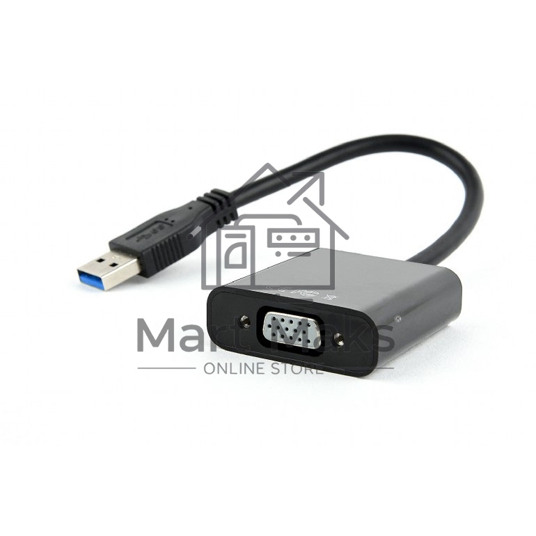Видеоадаптер (конвертер) USB 3.0 --> VGA Cablexpert AB-U3M-VGAF-01, черный