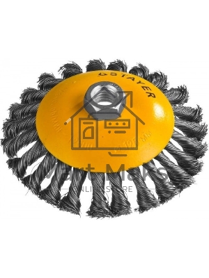 Кордщетка STAYER PROFESSIONAL 35135-125коническая М14 плетеная 0.5мм d125мм