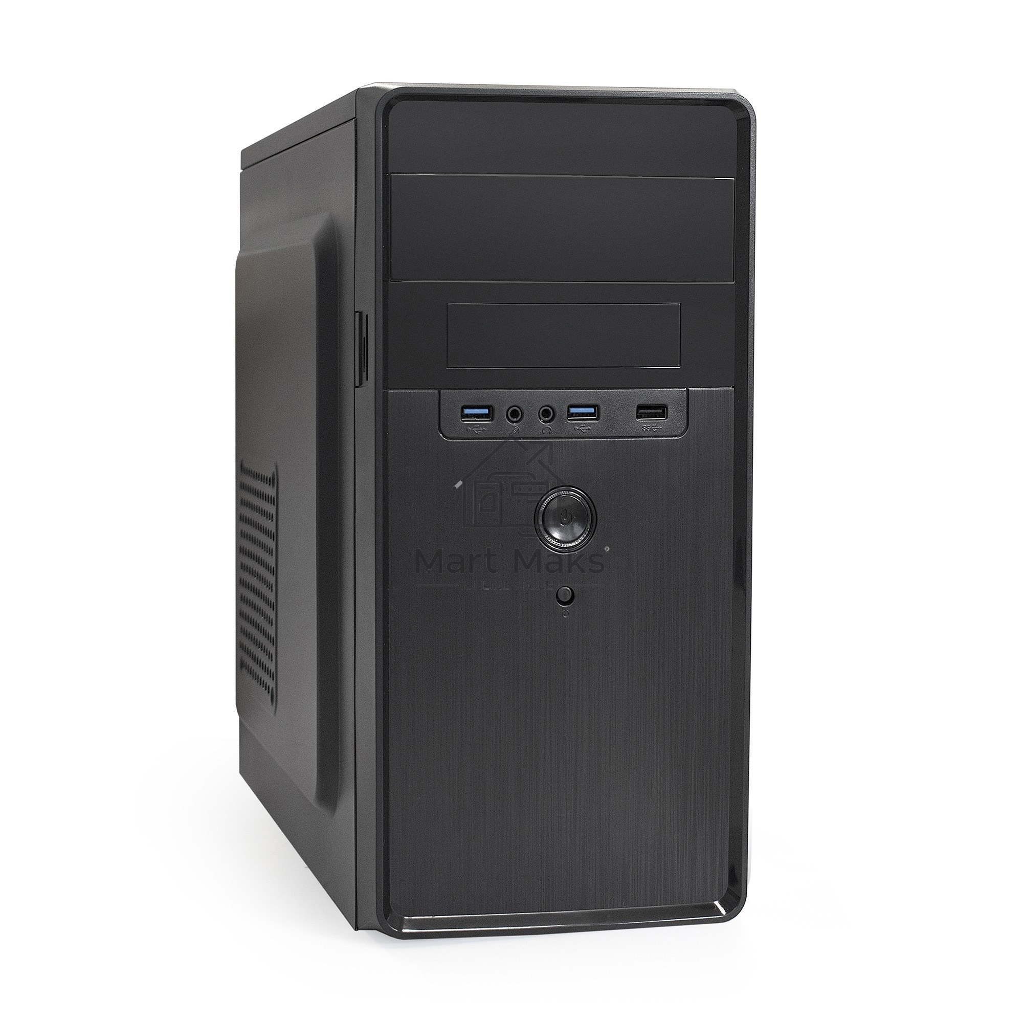 Компьютерный корпус Minitower ExeGate EX286439RUS BA-309U2-400W-8 (mATX, БП AA400 с вент. 8см, 1*USB+2*USB3.0, HD аудио, чер)