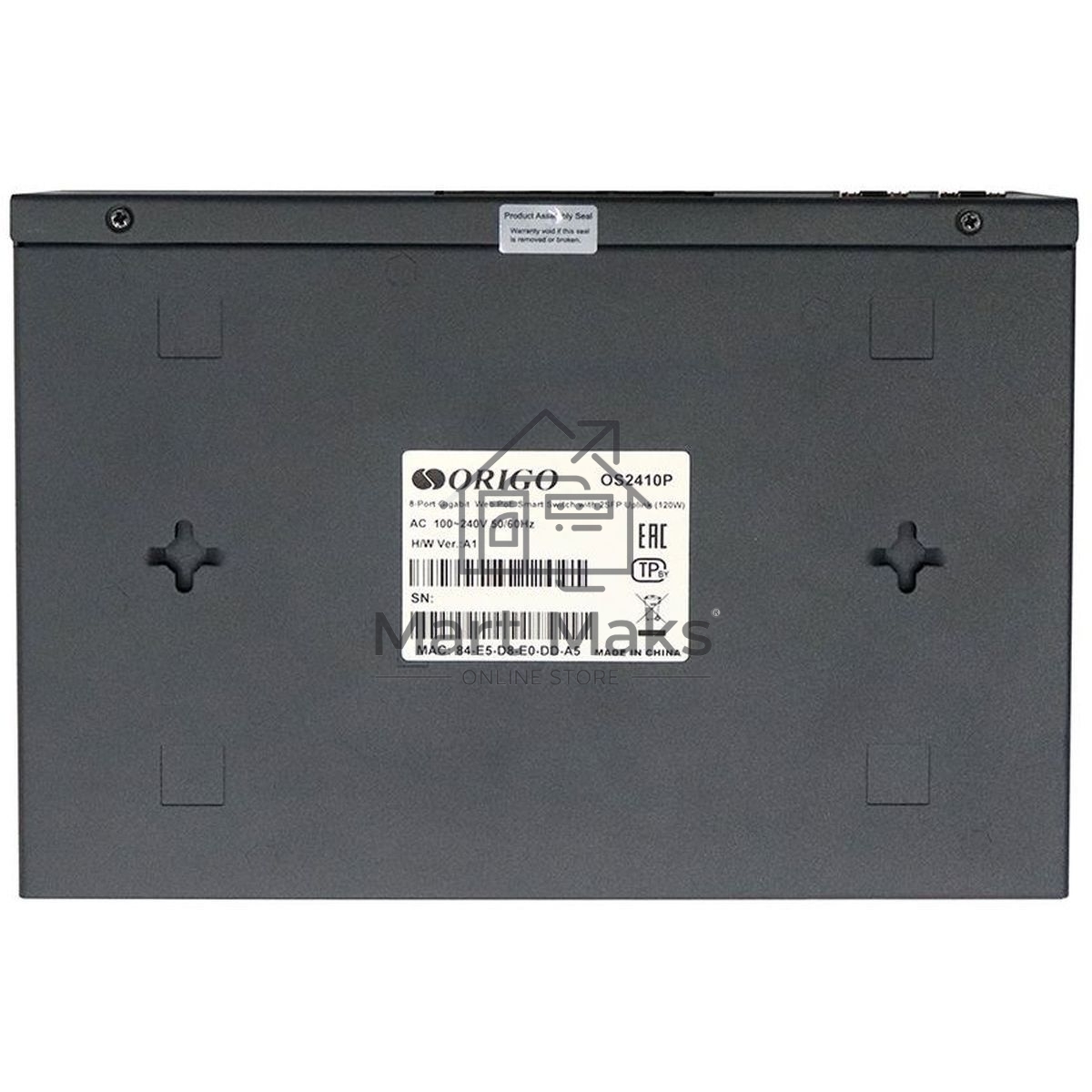 Коммутатор Origo OS2410P/120W OS2410P/120W/A1A 8x1Гбит/с 2SFP 8PoE 120W настраиваемый