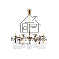 Люстра Ambrella light LH53306/7 BS/CL латунь/прозрачный E14*7 max 40W D770*925