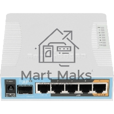 Сетевое оборудование MikroTik RB962UiGS-5HacT2HnT Роутер 2.4+5ГГц, 802.11a/b/g/n/ac, 5x Ethernet 1G, 1x SFP